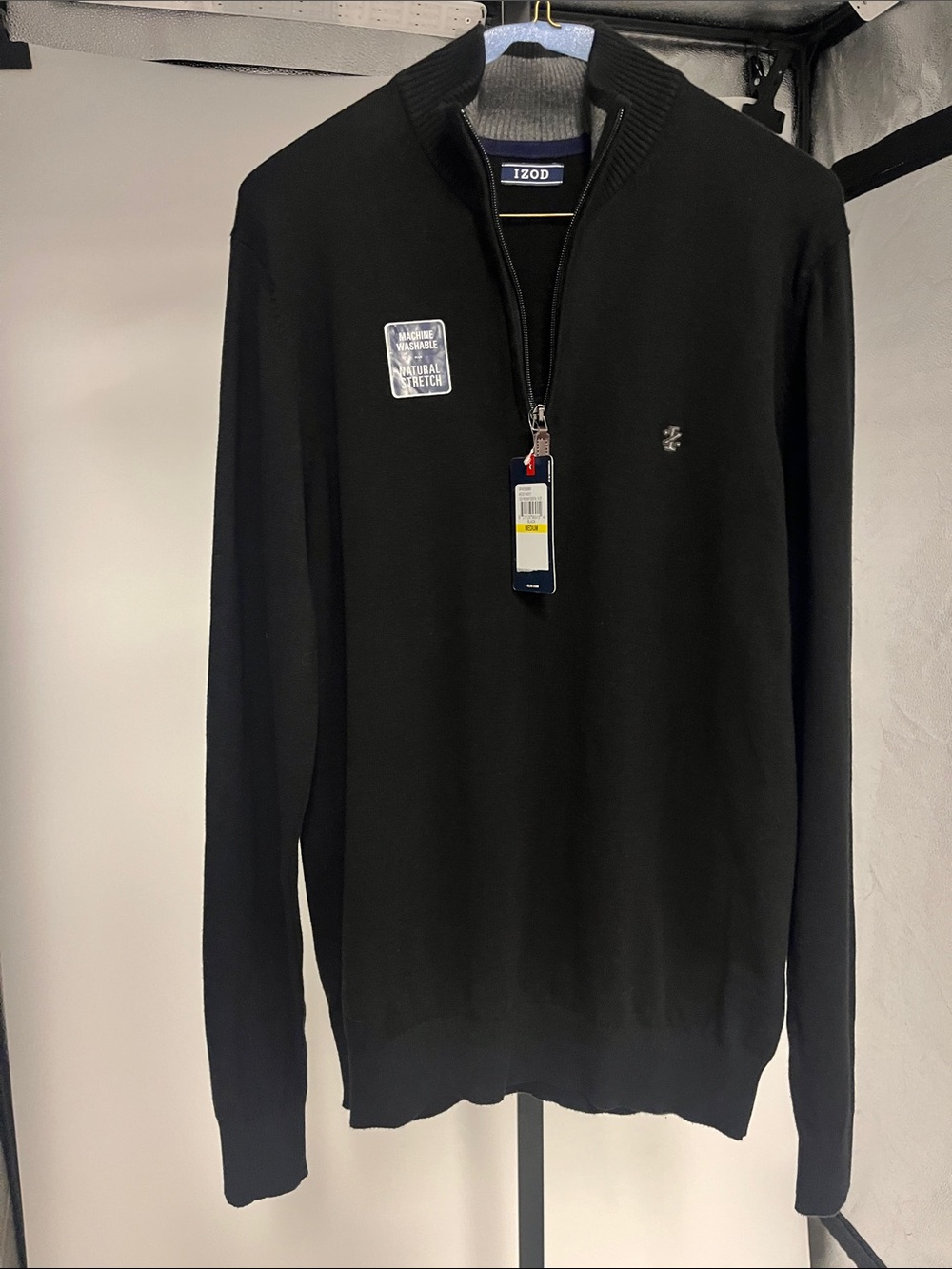 Izod Black Half-Zip Men's Sweater